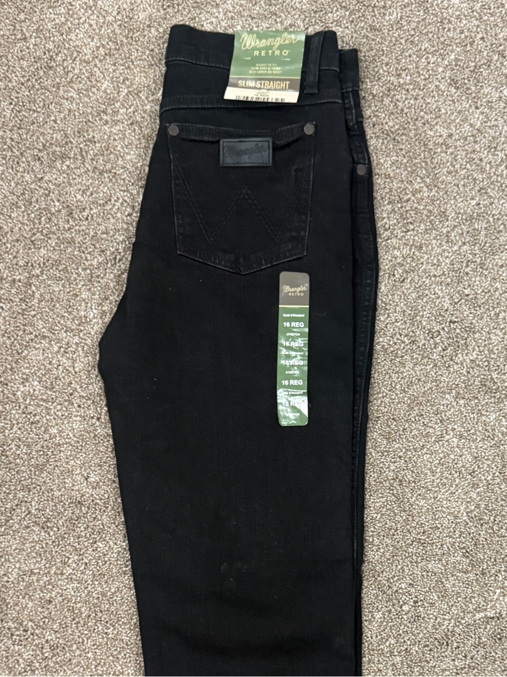 Wrangler Slim Fit Jeans in Black